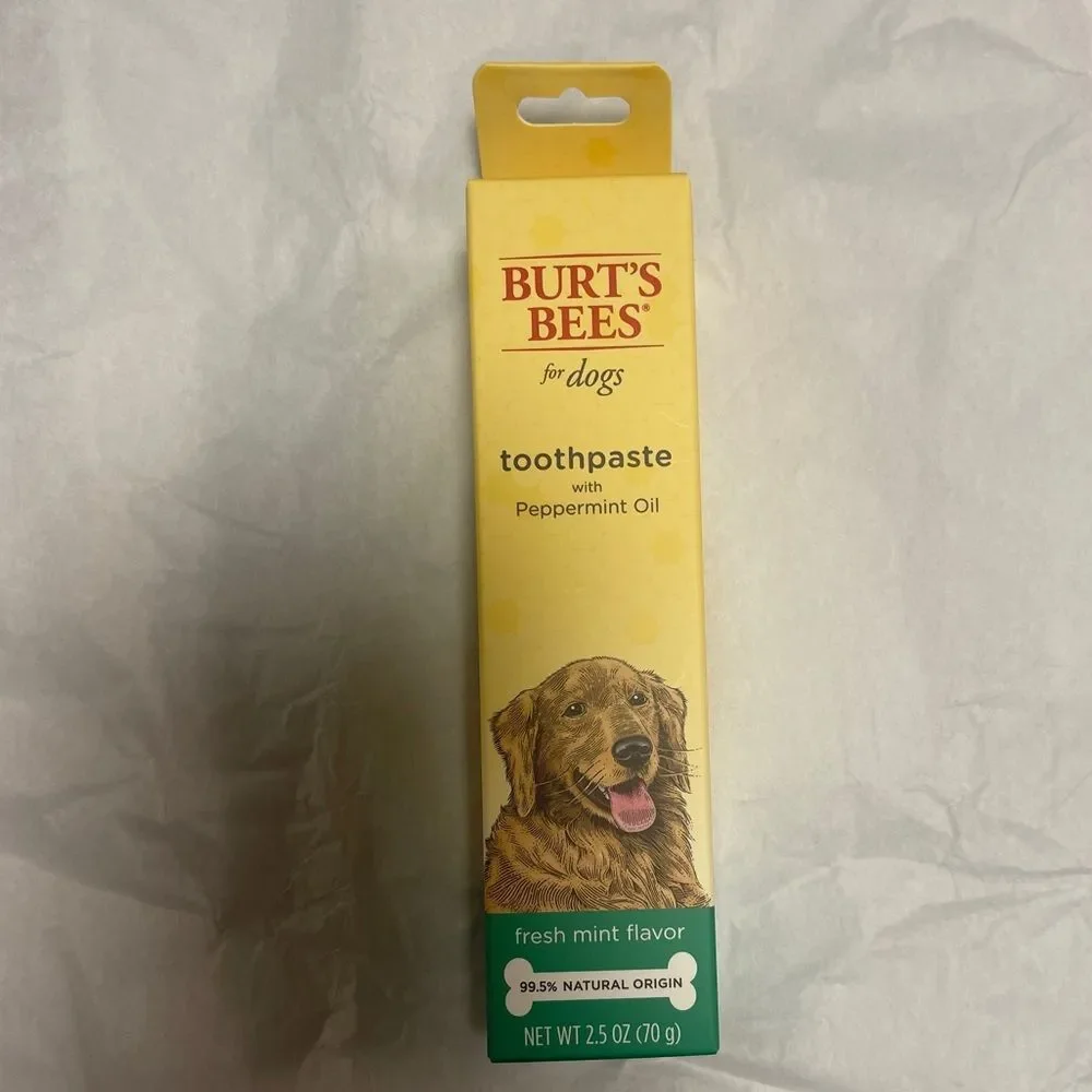 NWT! Burt Bee’s Dog Toothpaste Set of 2 Peppermint Flavor